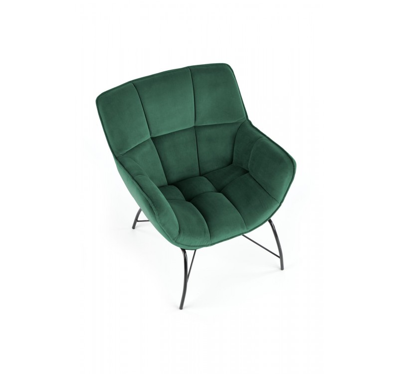 BELTON leisure chair color: dark green