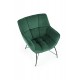 BELTON leisure chair color: dark green