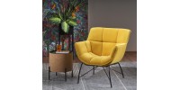 BELTON leisure chair color: yellow