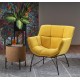 BELTON leisure chair color: yellow