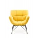 BELTON leisure chair color: yellow