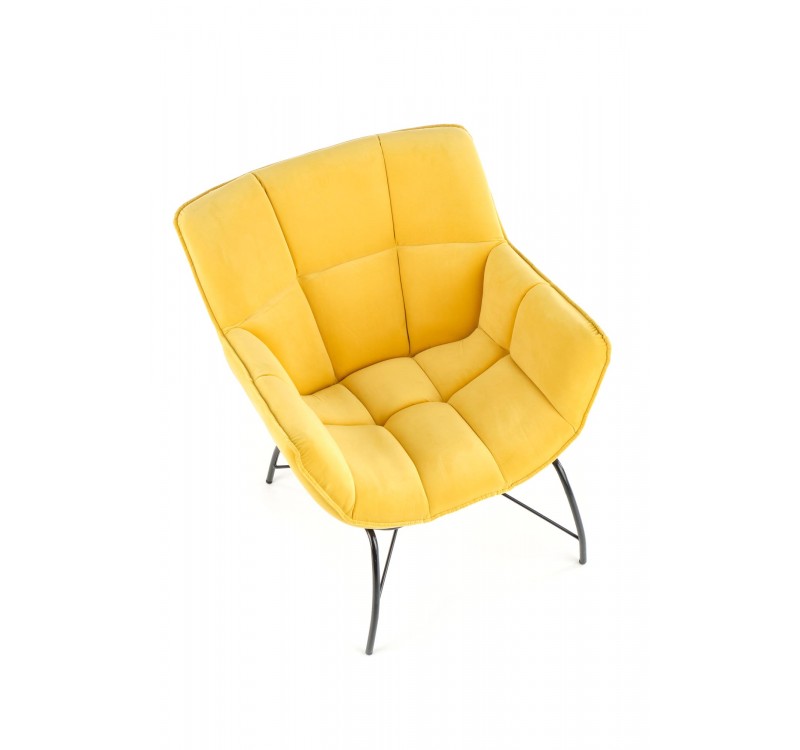 BELTON leisure chair color: yellow