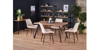 BERLIN extension table, walnut / black