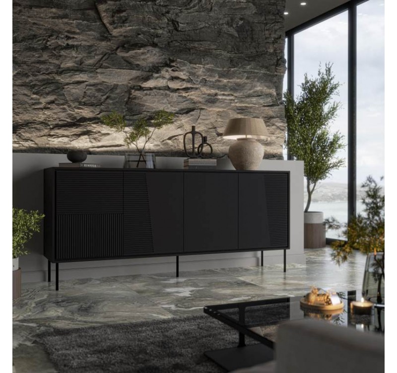 ABI chest of drawers mat black/ mat black