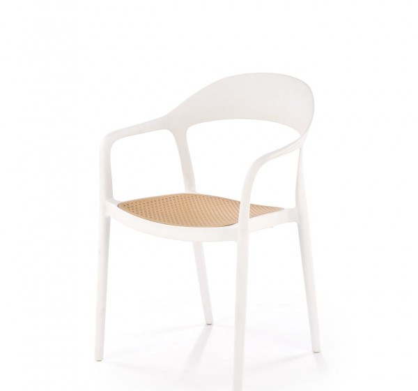 K530 chair white / brown