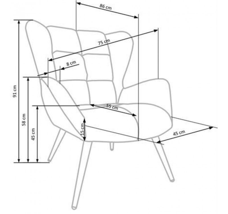 TYRION l. chair, color: dark black