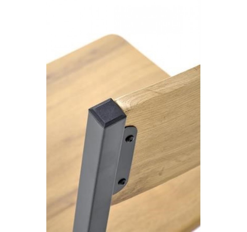 MILTON table + 4 chairs color: natural / black