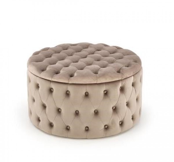 NUNEZ pouffe color: beige