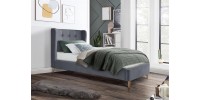 ESTELLA  90 cm bed grey