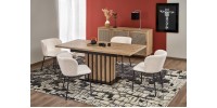 LAMELLO extension table, artisan oak / black