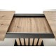 LAMELLO extension table, artisan oak / black