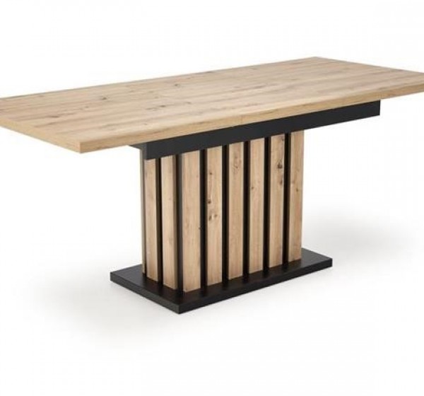 LAMELLO extension table, artisan oak / black