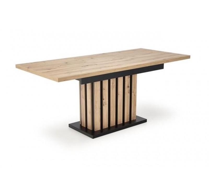 LAMELLO extension table, artisan oak / black