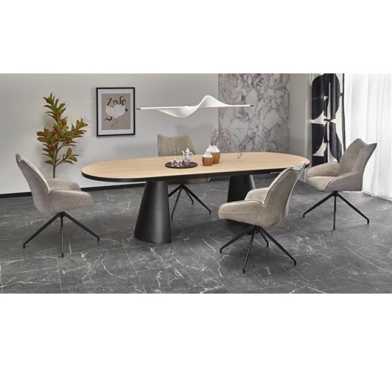 GIACOMO table natural/black