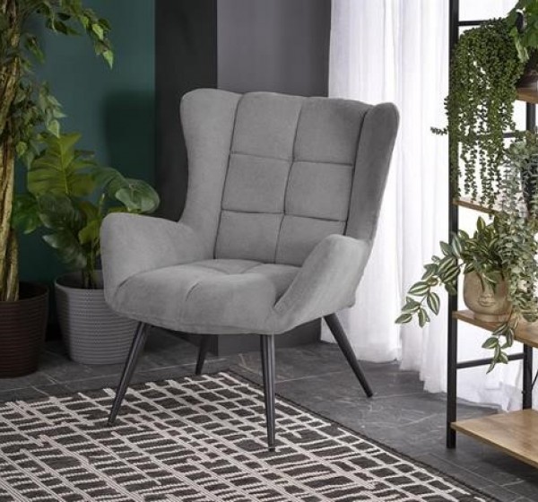 BYRON leisure chair, grey