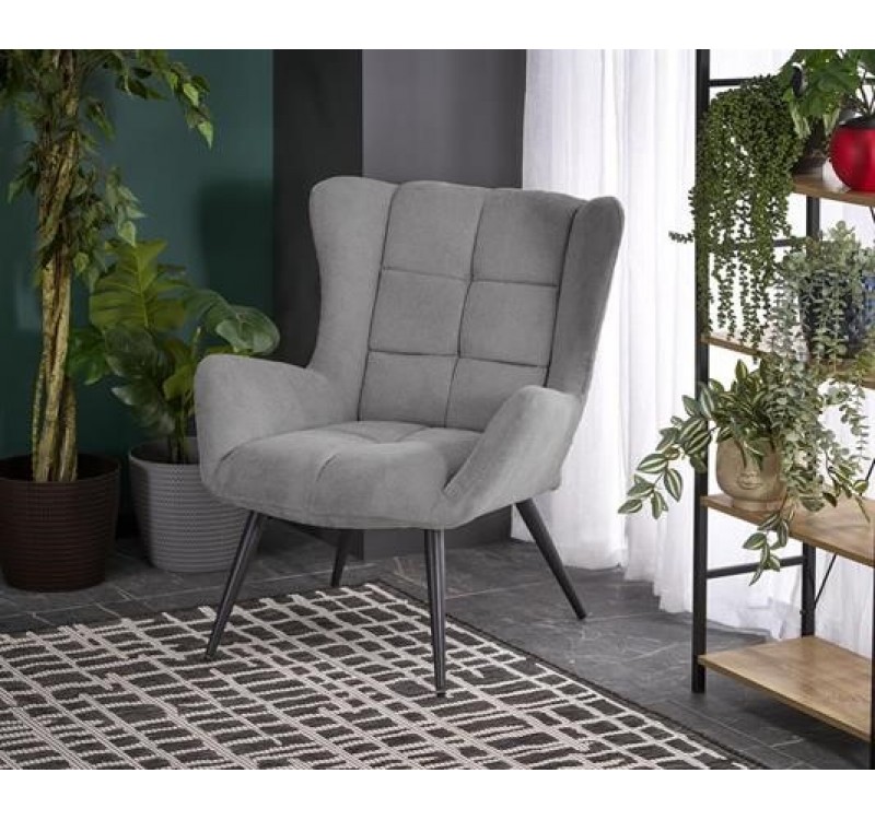 BYRON leisure chair, grey