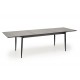 CHARLES table grey marble / black