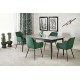 CHARLES table grey marble / black