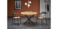 EDGAR table, top - golden oak, legs - black