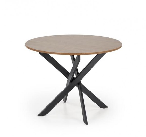 EDGAR table, top - walnut, legs - black