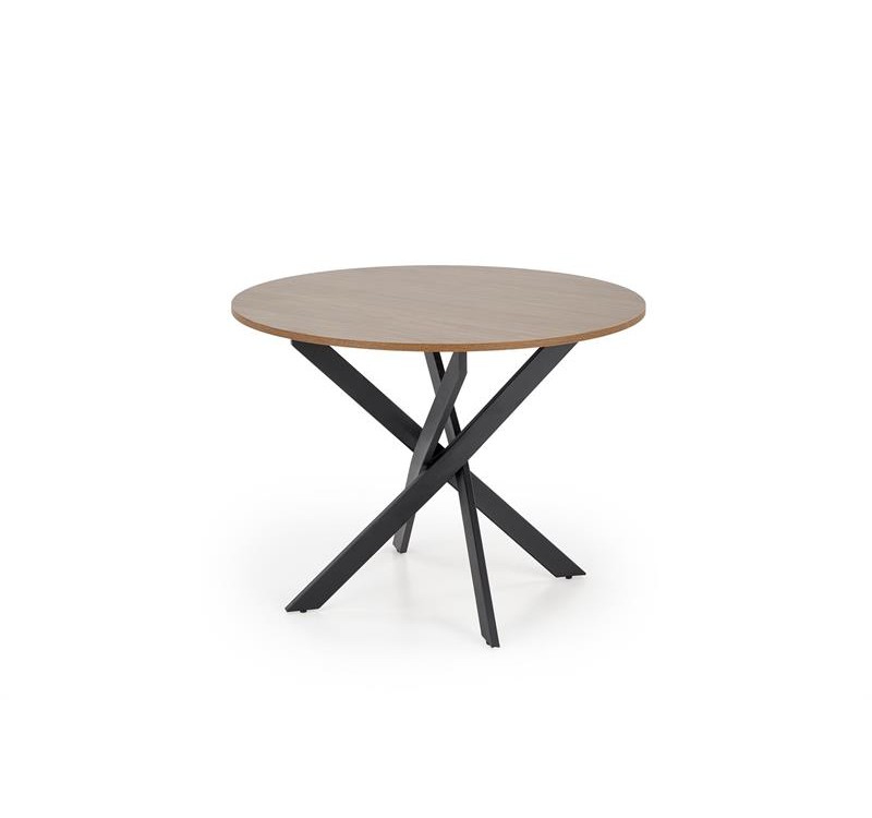 EDGAR table, top - walnut, legs - black