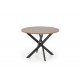EDGAR table, top - walnut, legs - black