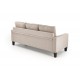 GERSON sofa with ottoman, color: beige