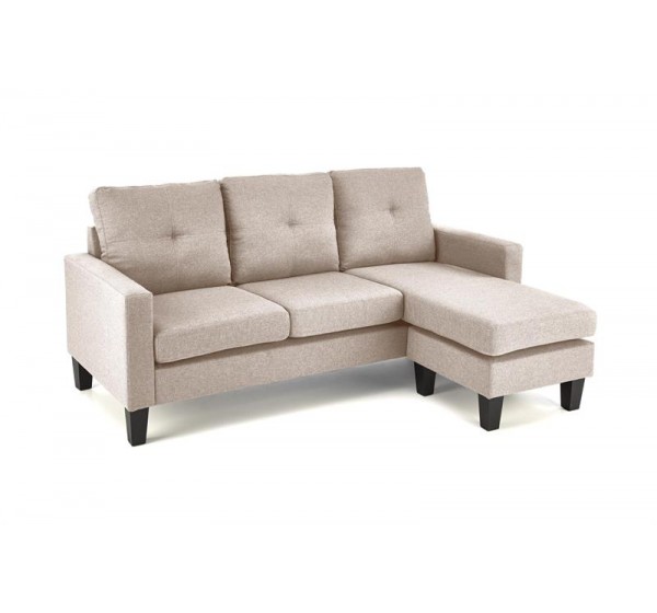GERSON sofa with ottoman, color: beige