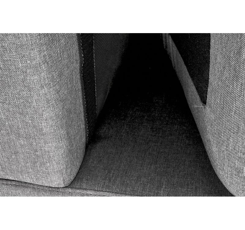 GERSON sofa with ottoman, color: grey