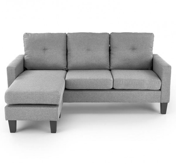 GERSON sofa with ottoman, color: grey