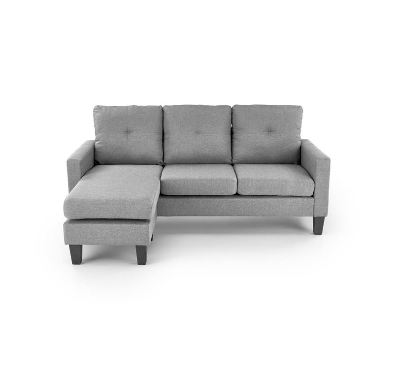 GERSON sofa with ottoman, color: grey
