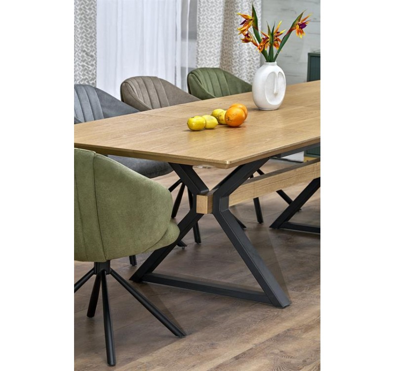 HENRY table, natural / black