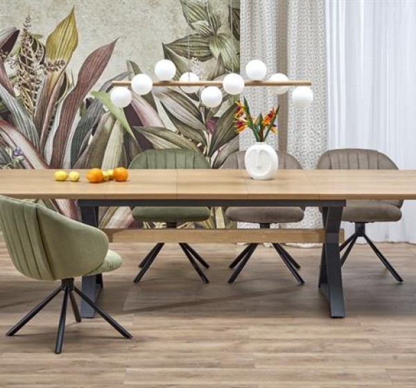 HENRY table, natural / black