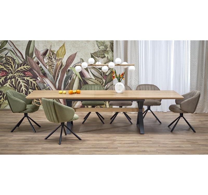 HENRY table, natural / black