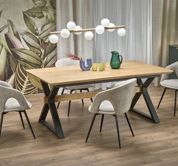 HENRY table, natural / black