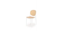 K529 chair white / brown