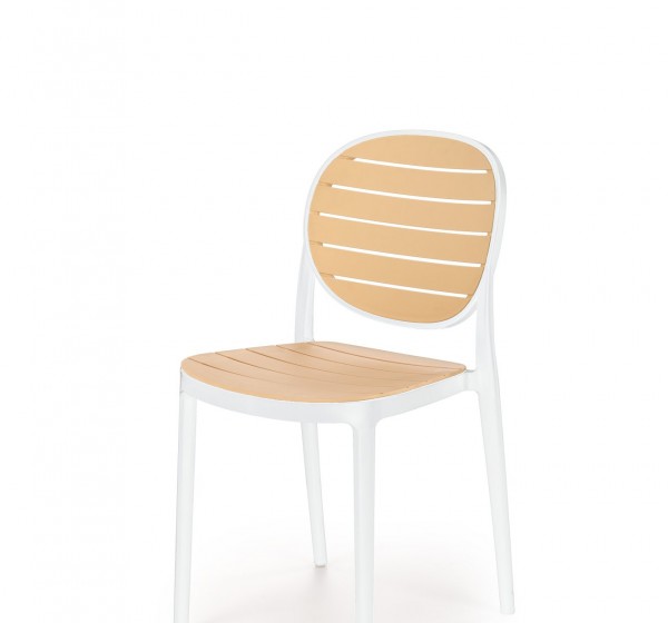 K529 chair white / brown