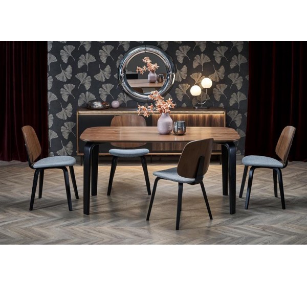 PEDRO table walnut / black