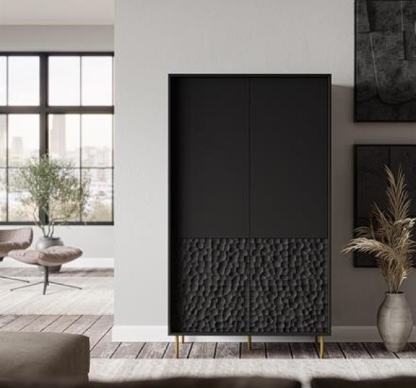 BULLET S-1 wardrobe, black / gold