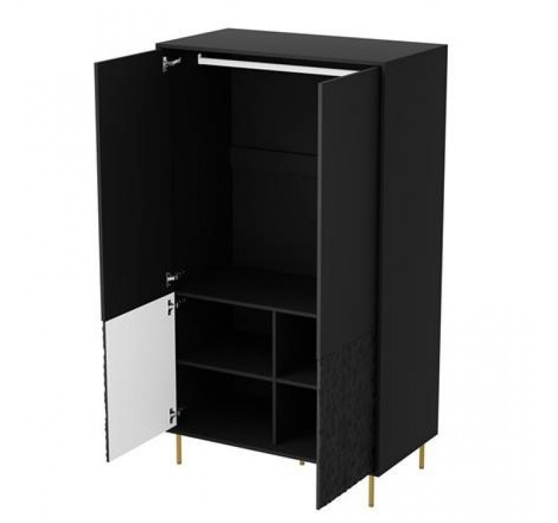 BULLET S-1 wardrobe, black / gold