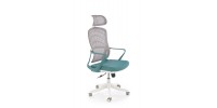 VESUVIO 2 office chair, turquoise / white