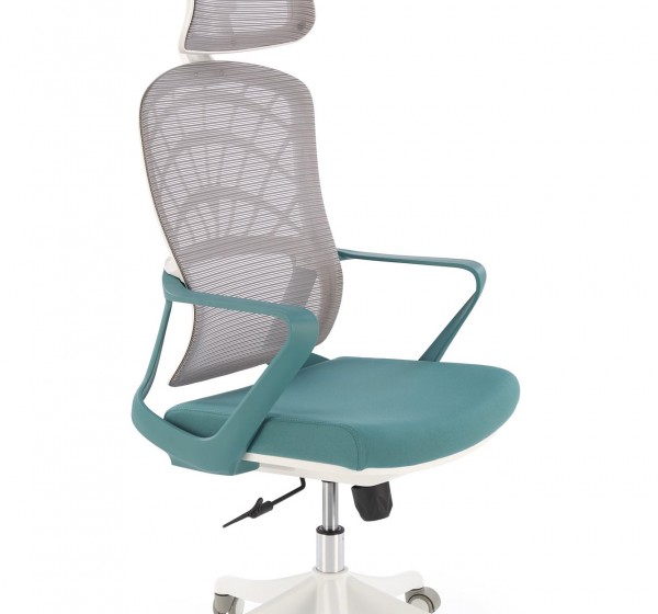 VESUVIO 2 office chair, turquoise / white
