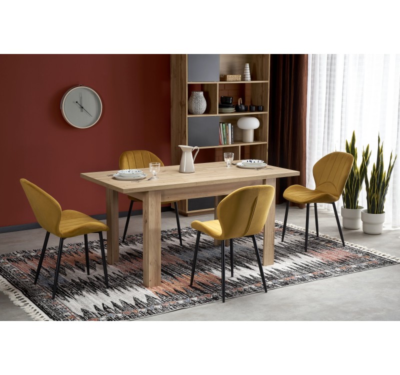 BAGIO extension table, artisan oak / artisan oak