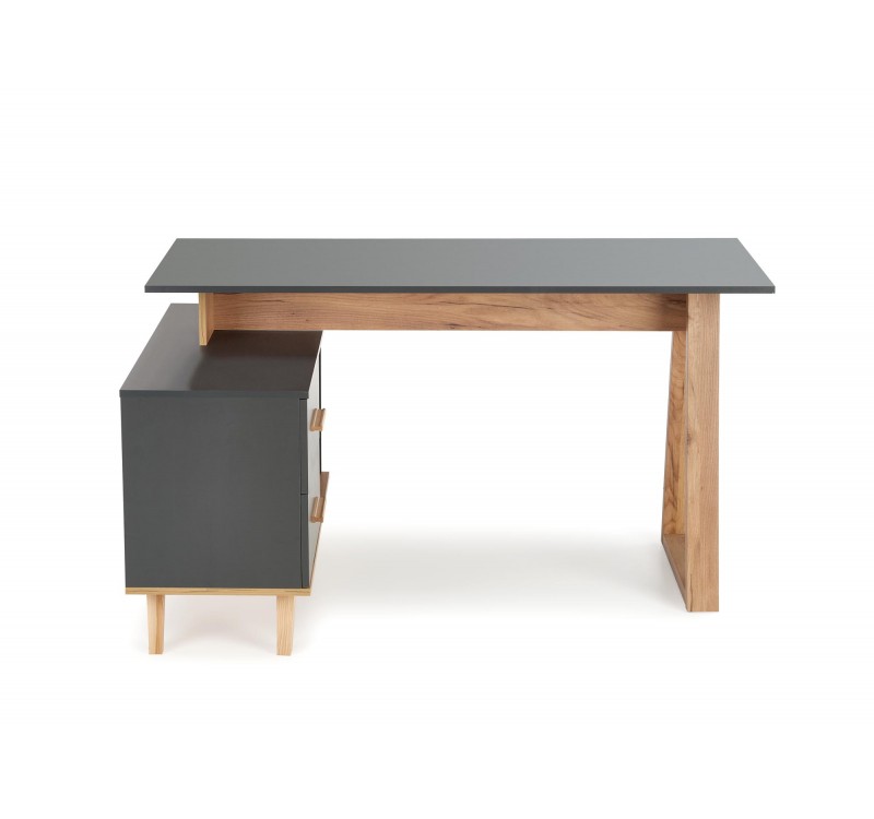 SERGIO XL, desk, anthracite matt - wotan oak