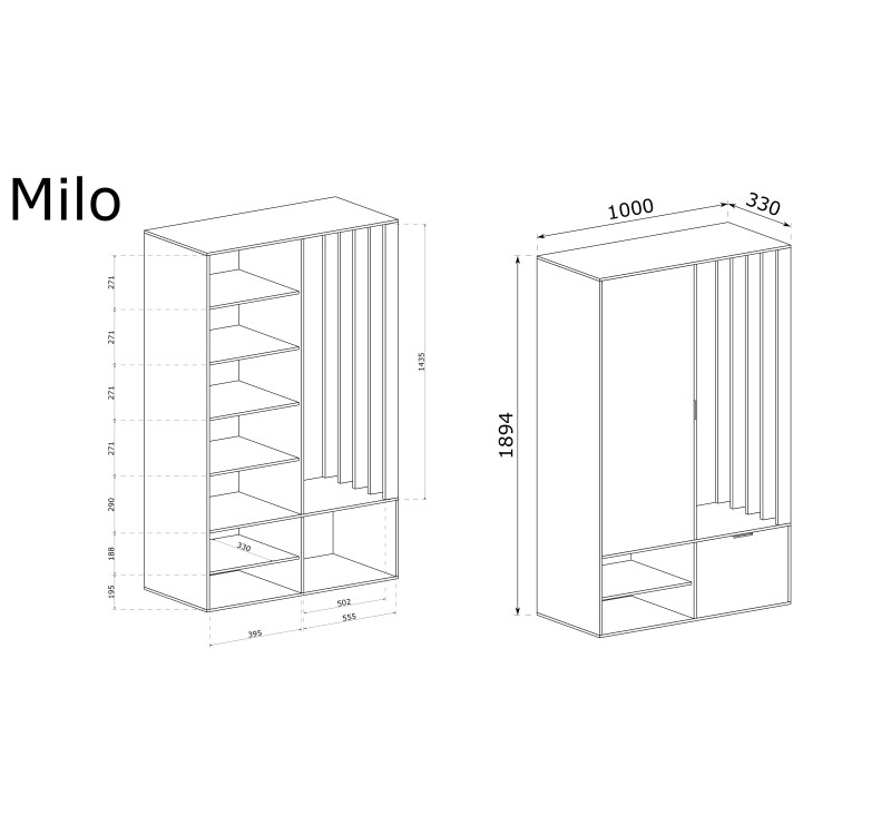 MILO hallway wardrobe artisan