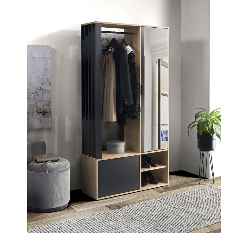 MILO hallway waredrobe artisan/black