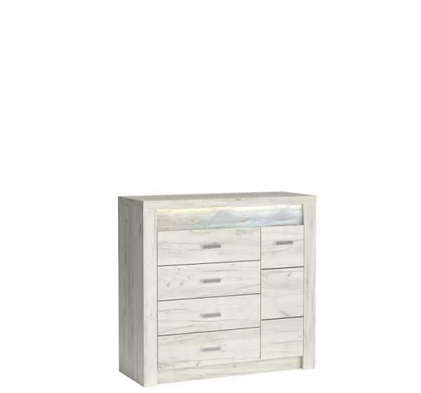 INDIANAPOLIS chest of drawers I17 kraft white