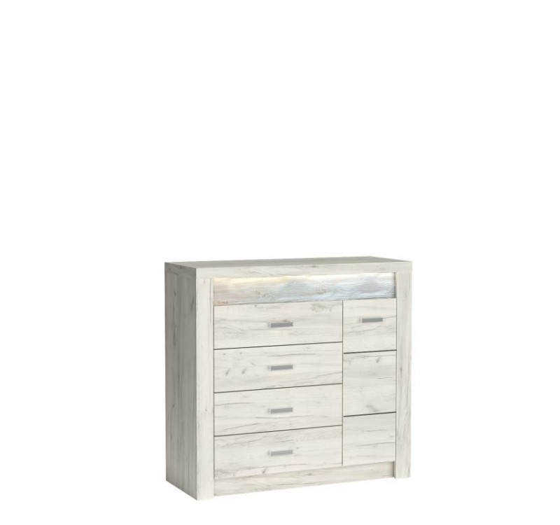 INDIANAPOLIS chest of drawers I17 kraft white