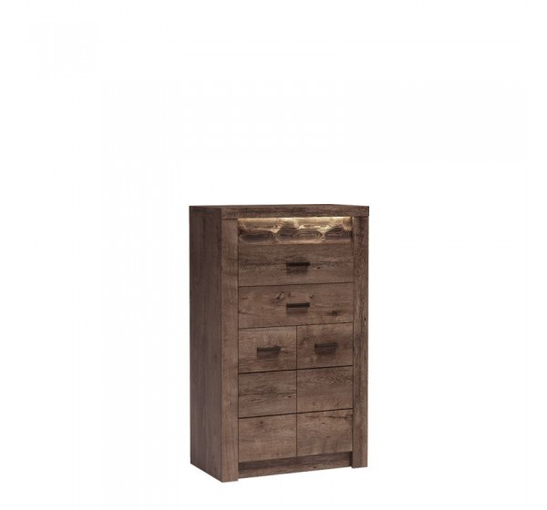 INDIANAPOLIS chest of drawers I6 dark ash tree