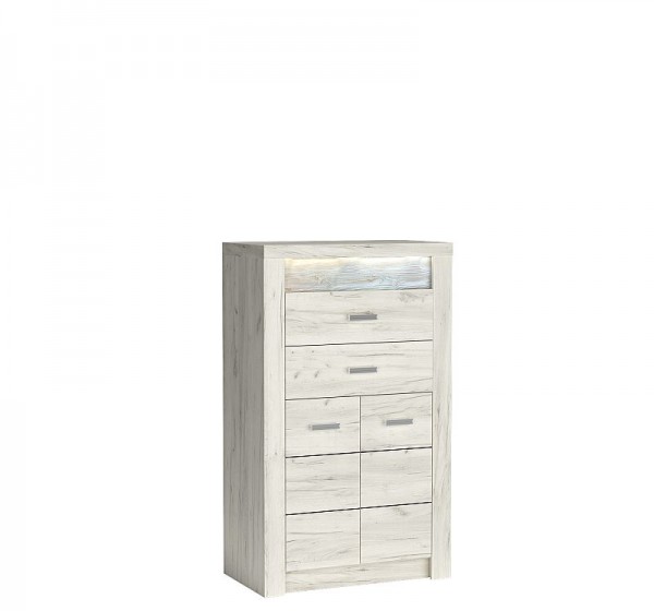 INDIANAPOLIS chest of drawers I6 kraft white